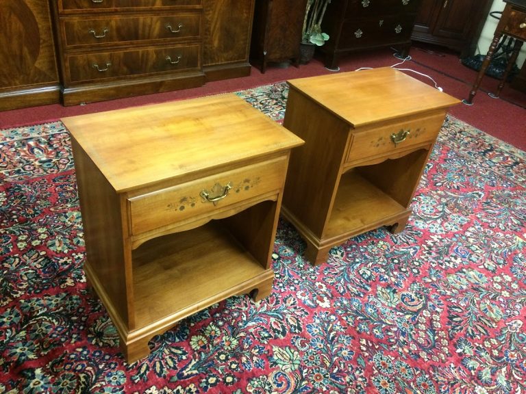 Vintage Nightstands, Hitchcock Furniture, Pair of Nightstands