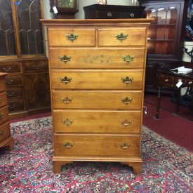 Vintage Tall Chest of Drawers, Hitchcock Furniture, Maple Chest