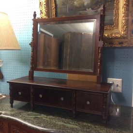 antique furniture, American, Early Antique, Shaving Mirror, Dresser Mirror, Restored