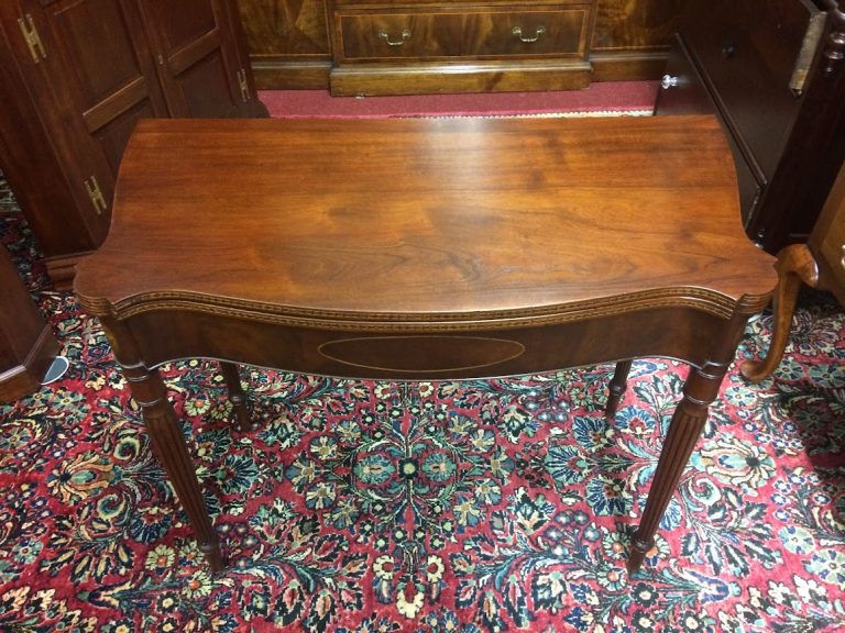 Inlaid,antique furniture, Antique Games Table, Federal,federal furniture, Mahogany, Circa 1820, Restored, early 19th century