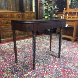 antique, antique furniture,Mahogany, Games Table, Two, Barley Twist legs