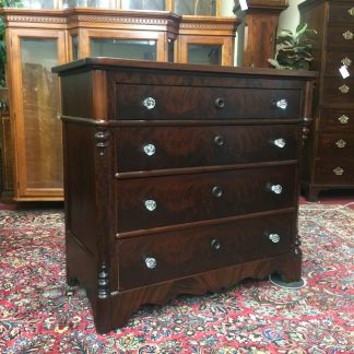 Antique Dresser, Mahogany Dresser with Glass Knobs