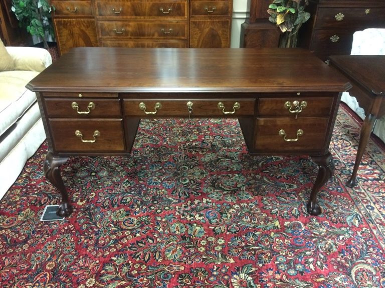 Vintage Desk, Large Desk, Ethan Allen Furniture