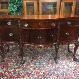 Vintage Sideboard, Mahogany Chippendale Style Buffet, French Style Buffet