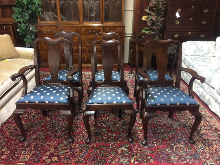 Vintage Dining Chairs, Henkel Harris Dining Chairs, Set of Six