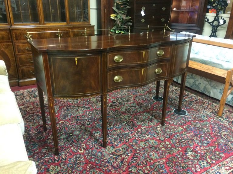 Vintage Sideboard, Mahogany Inlaid Sideboard, Henkel Harris Furniture