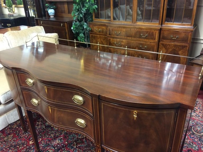 Vintage Sideboard, Mahogany Inlaid Sideboard, Henkel Harris Furniture