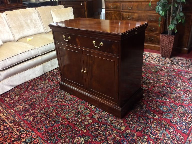 Vintage Hickory Chair Server, Flip Top Server, Mahogany Server, James River Plantation