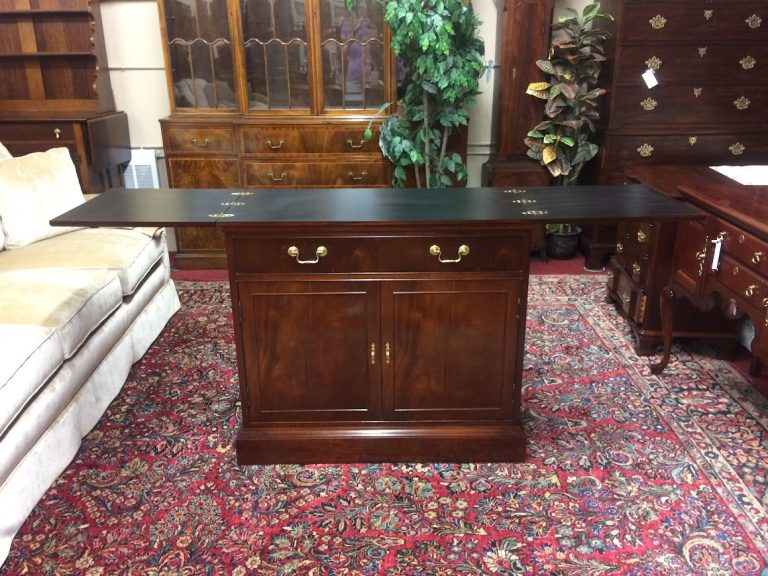 Vintage Hickory Chair Server, Flip Top Server, Mahogany Server, James River Plantation