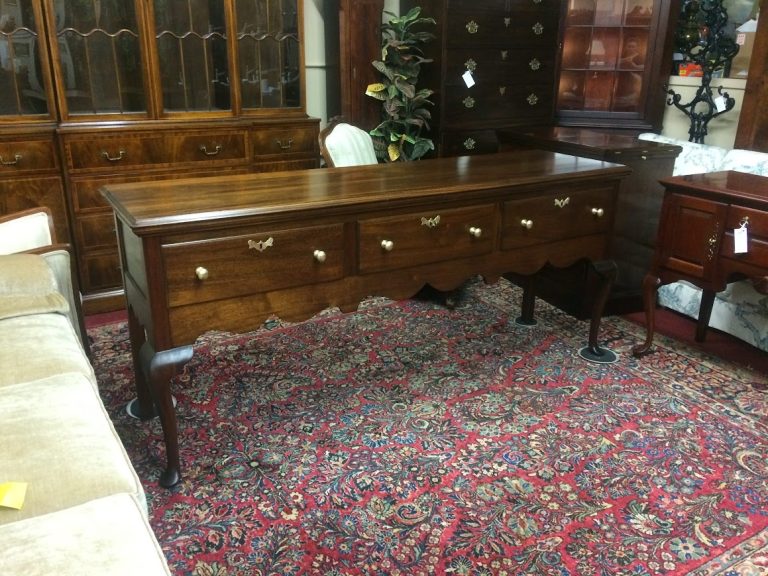 Vintage Sideboard, Huntboard, Mahogany Wood Buffet, Henkel Harris Furniture