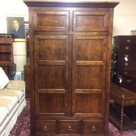 Vintage Linen Press, Oak Wardrobe, Henredon Furniture