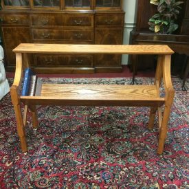 Vintage Oak Bookstand, Custom Made Oak Bookshelf