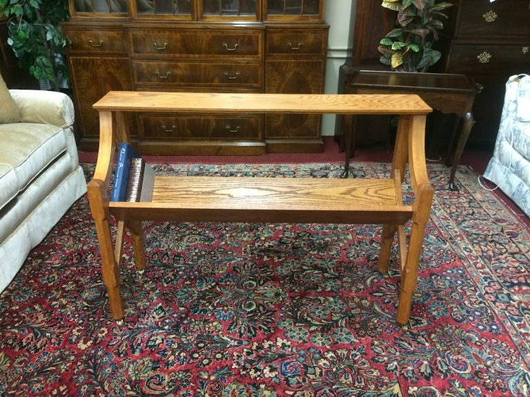 Vintage Oak Bookstand, Custom Made Oak Bookshelf