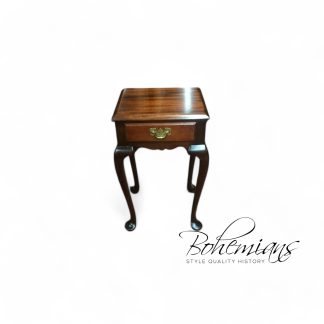 Vintage Mahogany End Table, Queen Anne End Table Solid Mahogany