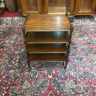 Vintage Tiered Mahogany Table, Accent Table, Dumbwaiter Style Table