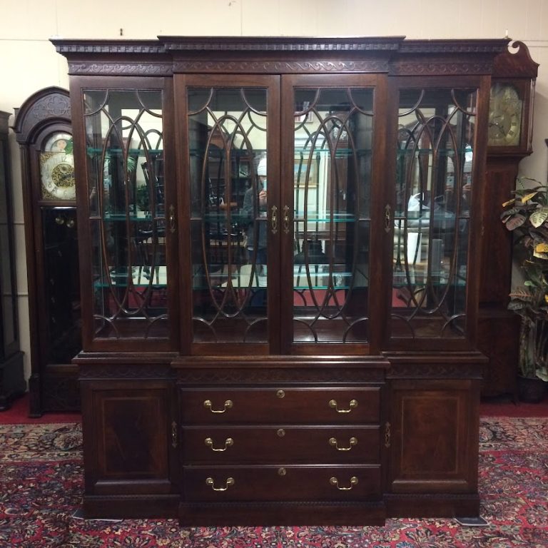 Vintage China Cabinet, American Drew Cabinet, Crystal Cabinet, Federal Cabinet