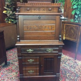 Antique Secretary Desk, Victorian Desk, Eastlake Style Desk