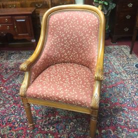 Vintage Accent Chair, Fairfield Furniture, Pale Red Chair