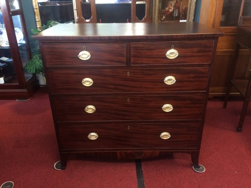 Antique Federal Chest of Drawers, Mahogany Chest, Antique Dresser