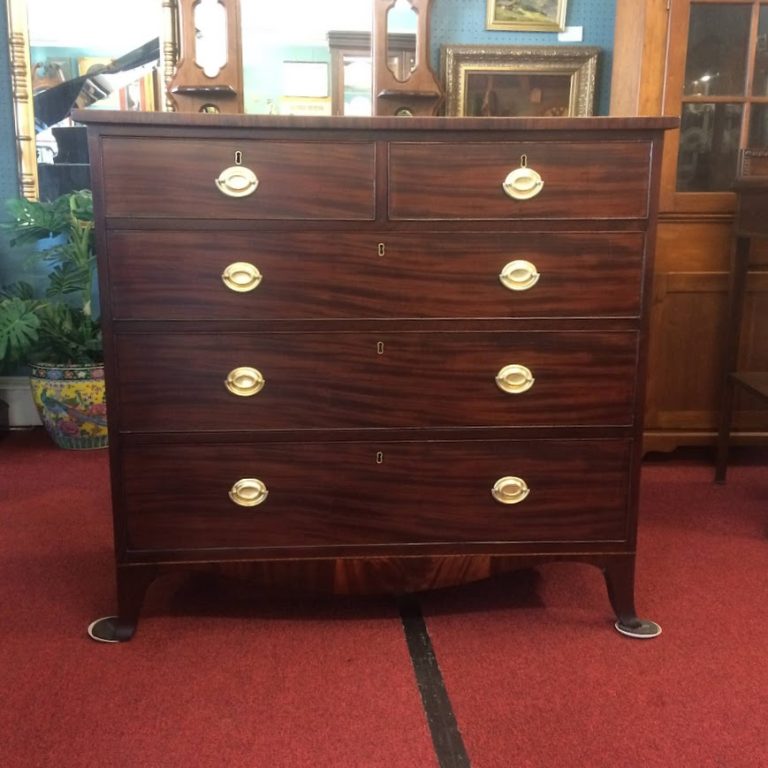 Antique Federal Chest of Drawers, Mahogany Chest, Antique Dresser