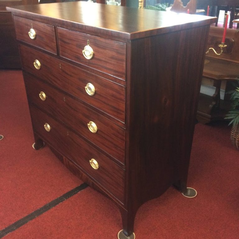 Antique Federal Chest of Drawers, Mahogany Chest, Antique Dresser