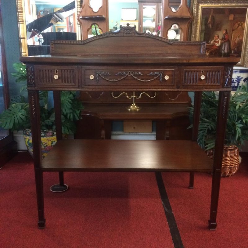 Antique Federal Revival Server, Mahogany Server Table