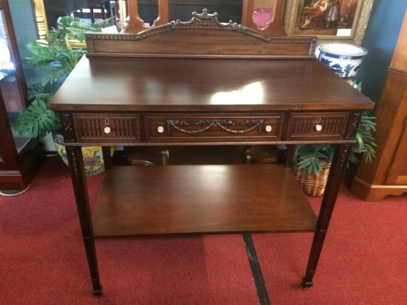 Antique Federal Revival Server, Mahogany Server Table