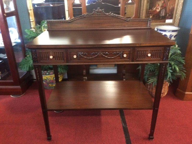 Antique Federal Revival Server, Mahogany Server Table