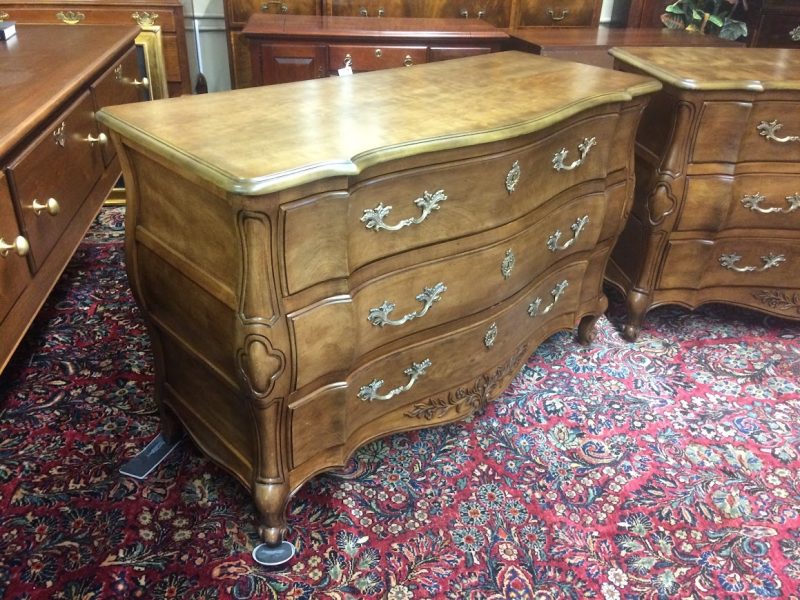 French Provincial Bachelor Chests, Pair of Bachelor Chests, White Furniture Company