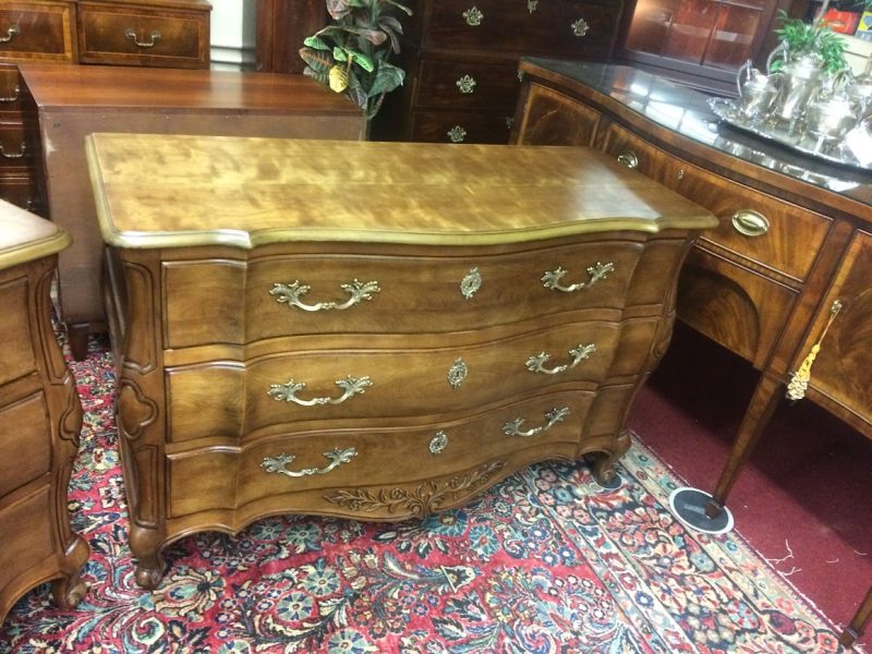 French Provincial Bachelor Chests, Pair of Bachelor Chests, White Furniture Company