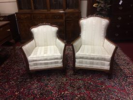 Vintage Accent Chairs, Victorian Style Chairs, His and Hers Chair Set, Pair of Chairs