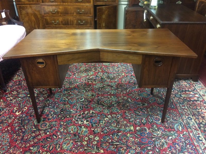 Mid Century Modern Desk, Bowtie Desk, Vintage Desk