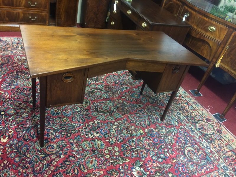 Mid Century Modern Desk, Bowtie Desk, Vintage Desk