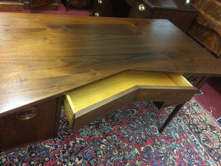 Mid Century Modern Desk, Bowtie Desk, Vintage Desk