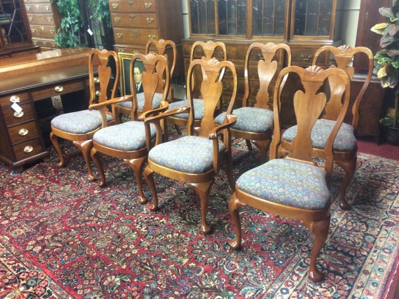 Vintage Dining Chairs, Harden Furniture Chairs, Set of Eight Dining Chairs