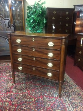 Antique Four Drawer Chest, Chest of Drawers Mahogany, Cookie Corner Chest