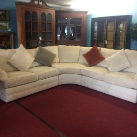 Vintage Sectional Sofa, Three Section Wrap Around Sofa, Henredon Furniture