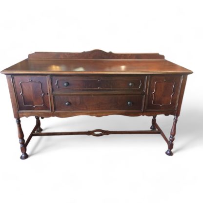 Antique Sideboard, Jacobean Style Buffet, Walnut Sideboard