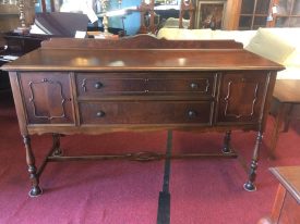 Antique Sideboard, Jacobean Style Buffet, Walnut Sideboard