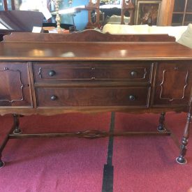 Antique Sideboard, Jacobean Style Buffet, Walnut Sideboard