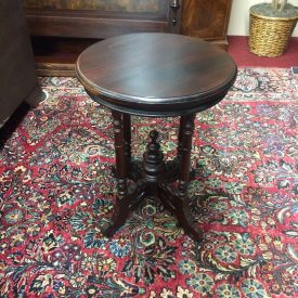 Antique Accent Table, Round Victorian Table