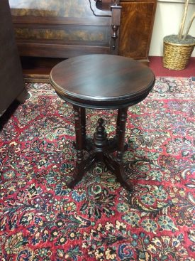 Antique Accent Table, Round Victorian Table