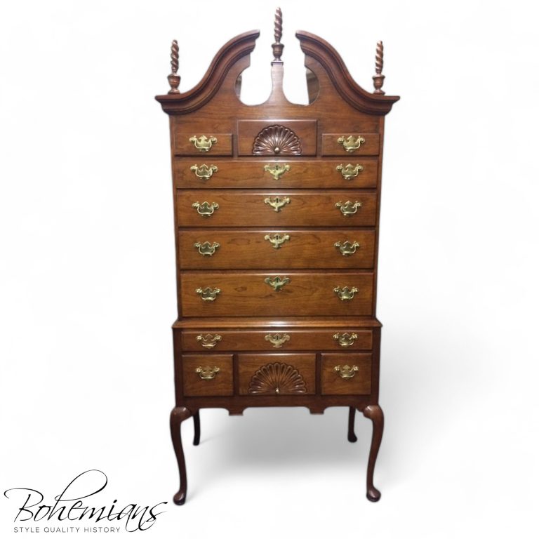 Vintage Highboy Dresser, Attributed to Councill Craftsmen Furniture