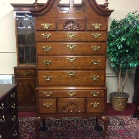 Vintage Highboy Dresser, Attributed to Councill Craftsmen Furniture