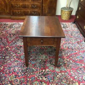 Vintage One Drawer End Table, Cherry End Table