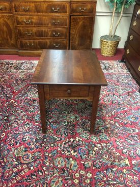 Vintage One Drawer End Table, Cherry End Table