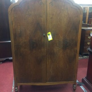 Antique Chifferobe, Small Wardrobe Cabinet, Walnut Armoire