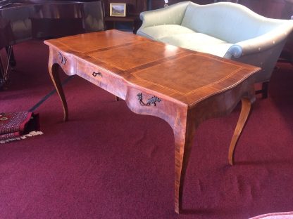 Vintage French Style Desk, Bureau Plat, Inlaid French Desk