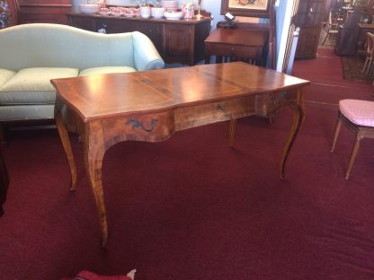 Vintage French Style Desk, Bureau Plat, Inlaid French Desk