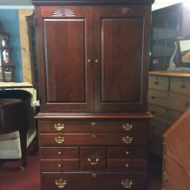 Pennsylvania House Media Cabinet, Vintage TV Cabinet